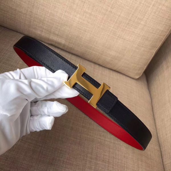 HERM Mini Constance 24mm Reversible Belt Black/Red